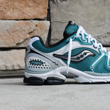 Mens Saucony ProGrid Triumph 4 (Teal/Silver)