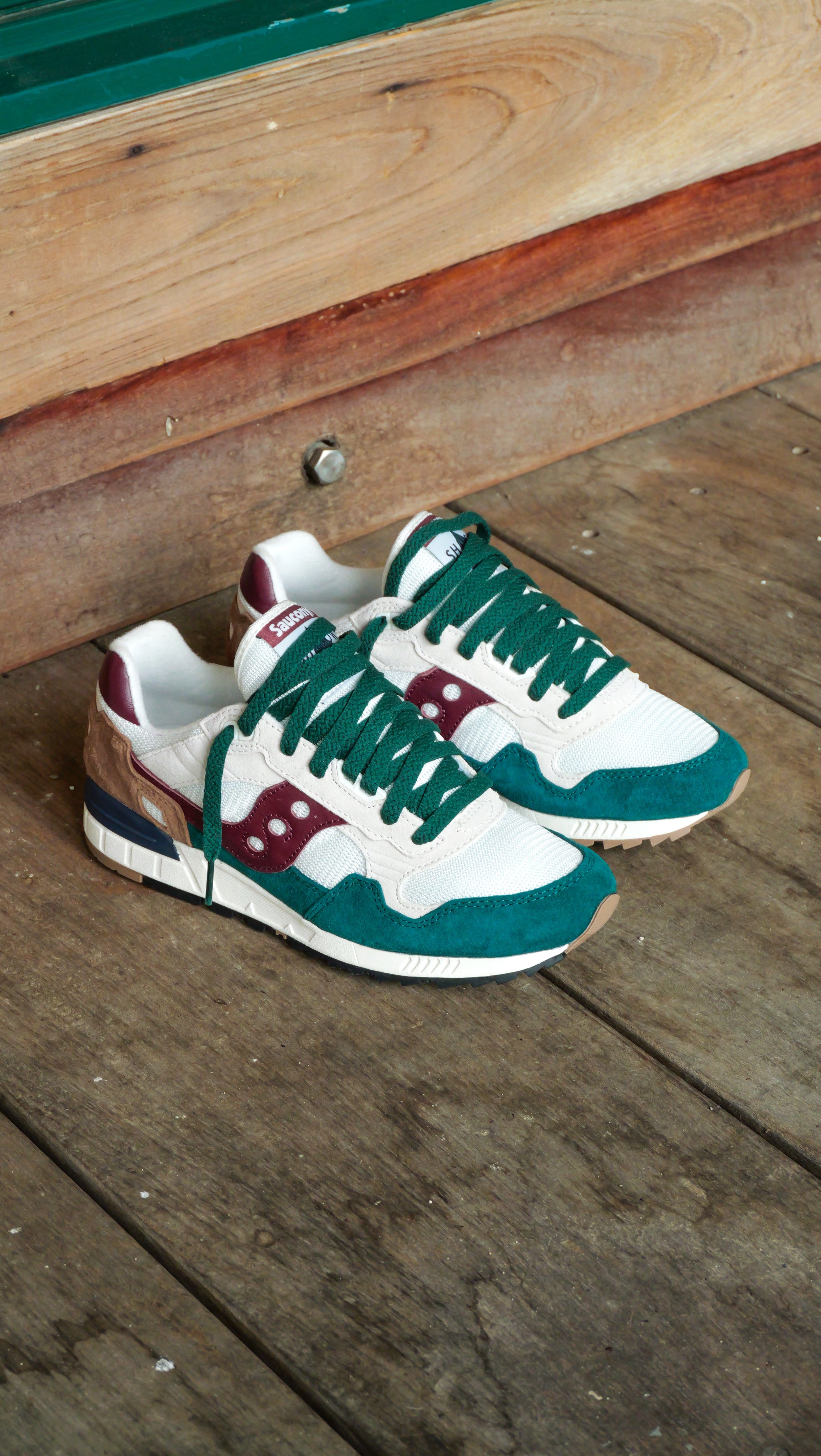 Mens Saucony Shadow 5000 (Ivory/Pine)