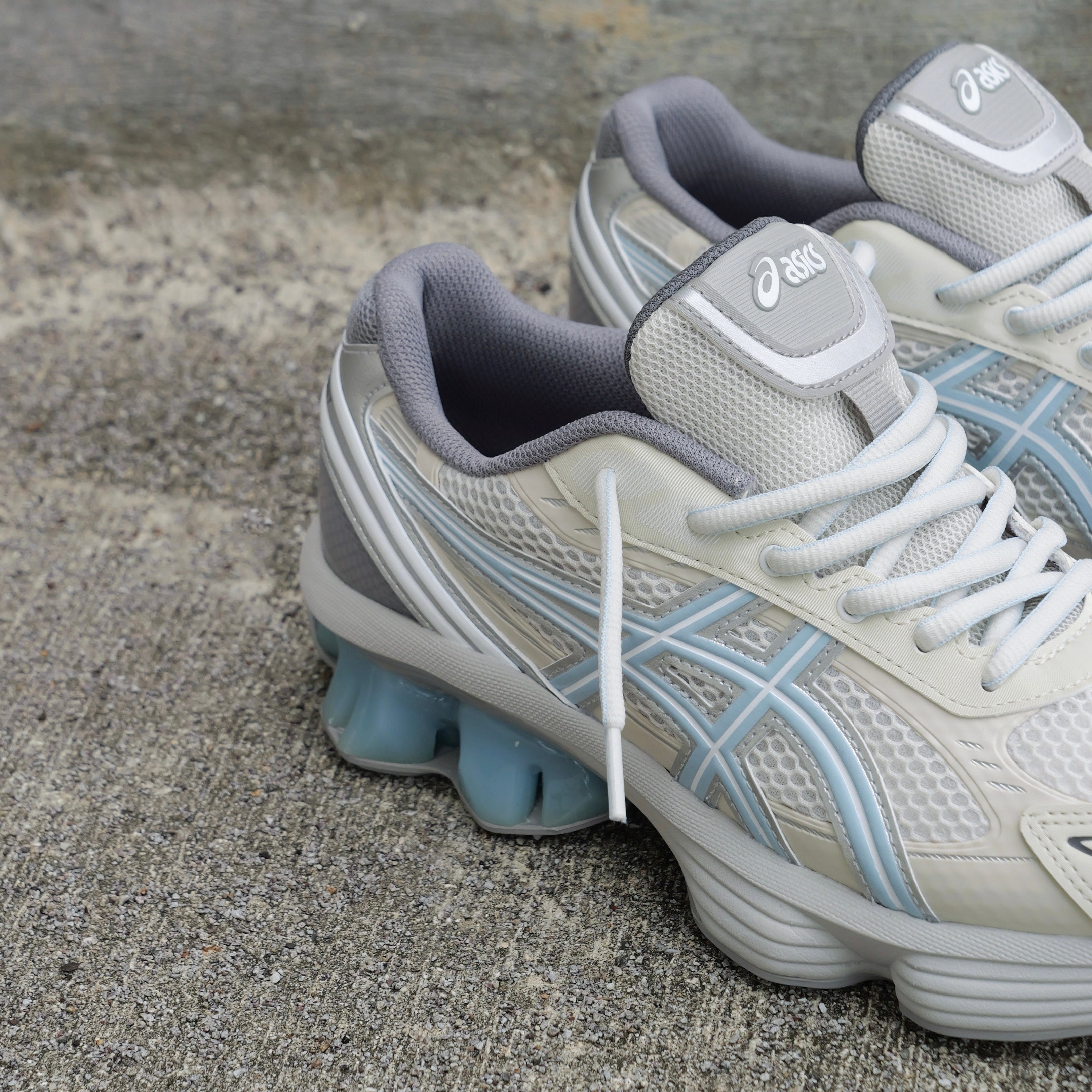 Mens Asics x EMMI Gel-Kinetic Fluent (Cream/Soft Sky) - Asics