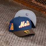 New Era New York Mets Shea Stadium Grey UV (Navy/Brown) 59Fifty Fitted