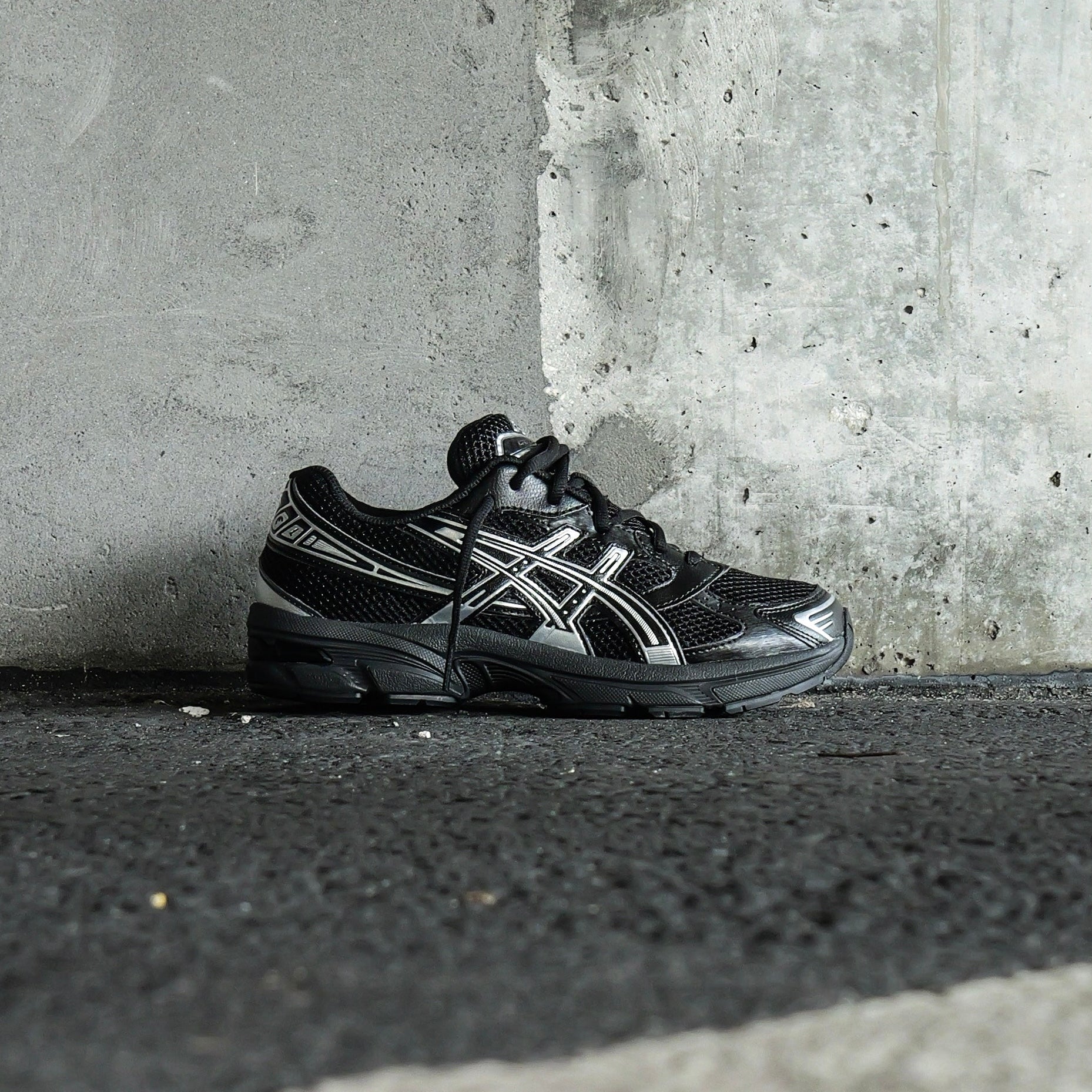 Asics Gel-1130 Grade School (Black/Pure Silver)