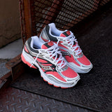 Mens Saucony ProGrid Omni 9 (Silver/Coral)