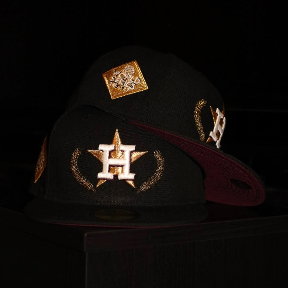 New Era Houston Astros Side 2017 World Series Side Patch 59Fifty Fitted (Black)
