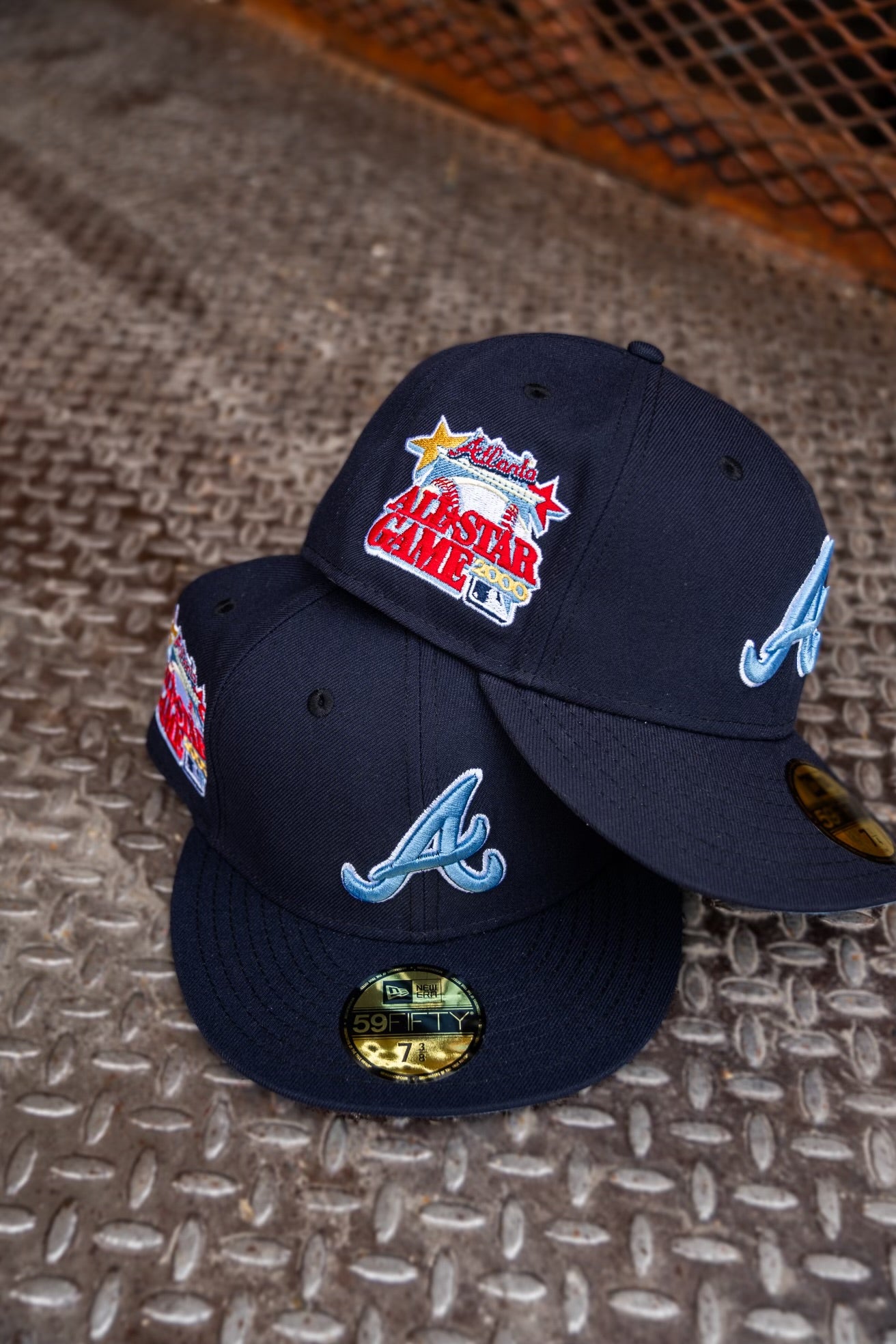 New Era Atlanta Braves 2000 All-Star Game Sky UV 59Fifty Fitted (Navy)