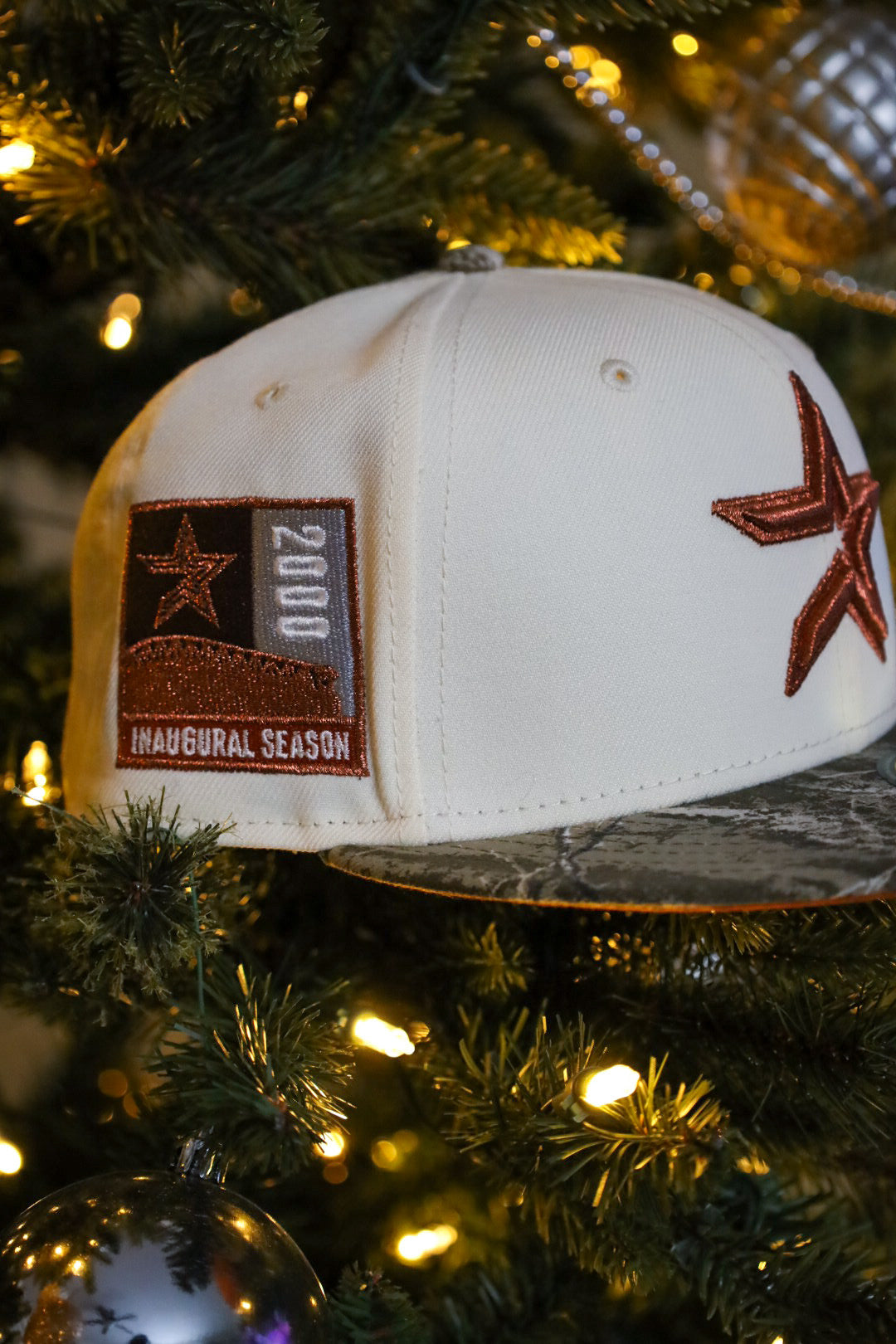 New Era Houston Astros 2000 Inaugural Season Side Patch Fitted (Off White/Real Tree)