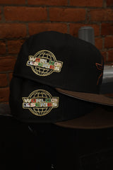 New Era Houston Astros 2005 World Series Side Patch Grey UV 59Fifty Fitted (Black/Walnut)