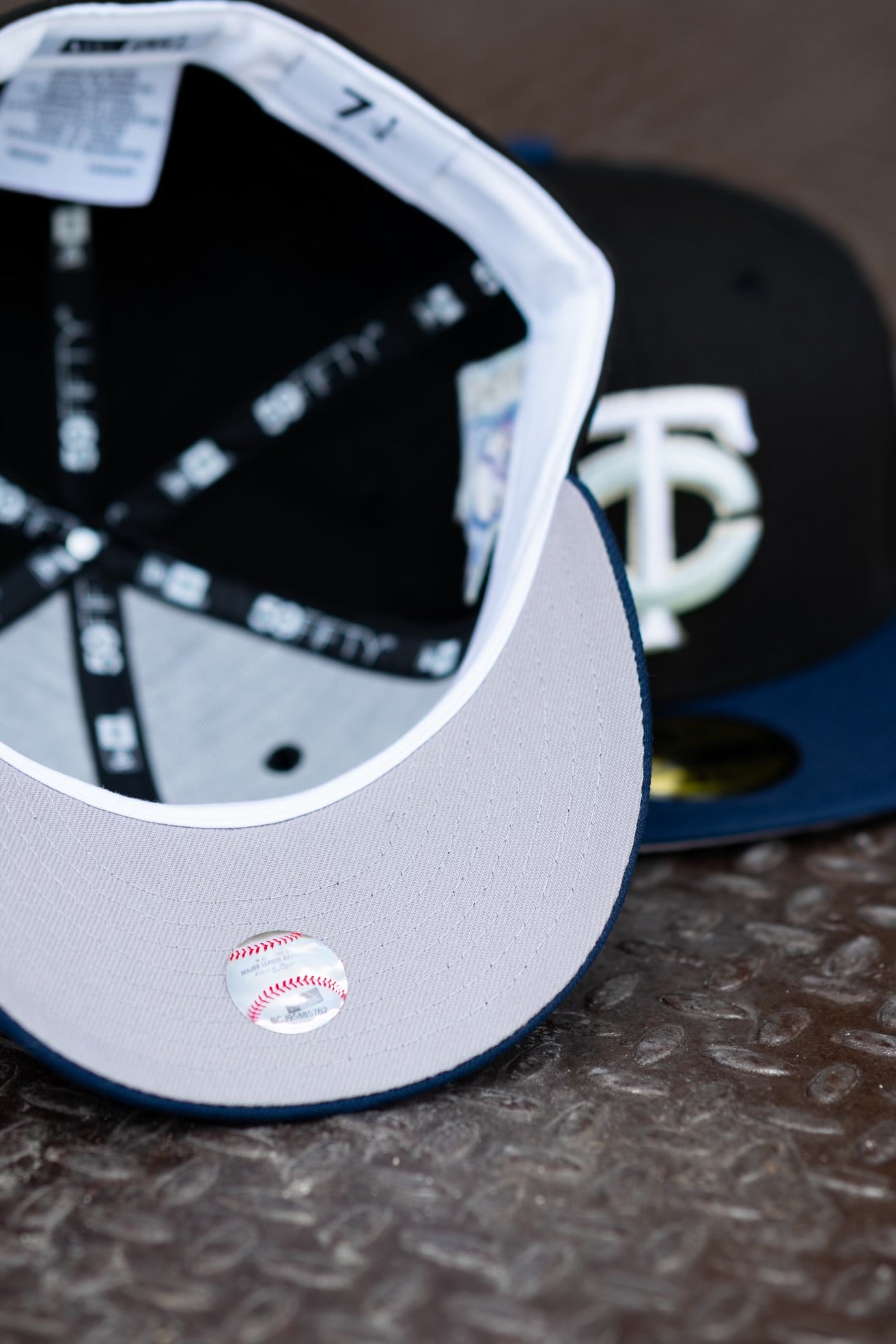 New Era Minnesota Twins 1965 All-Star Game Grey UV (Black/Oceanside Blue) 59Fifty Fitted