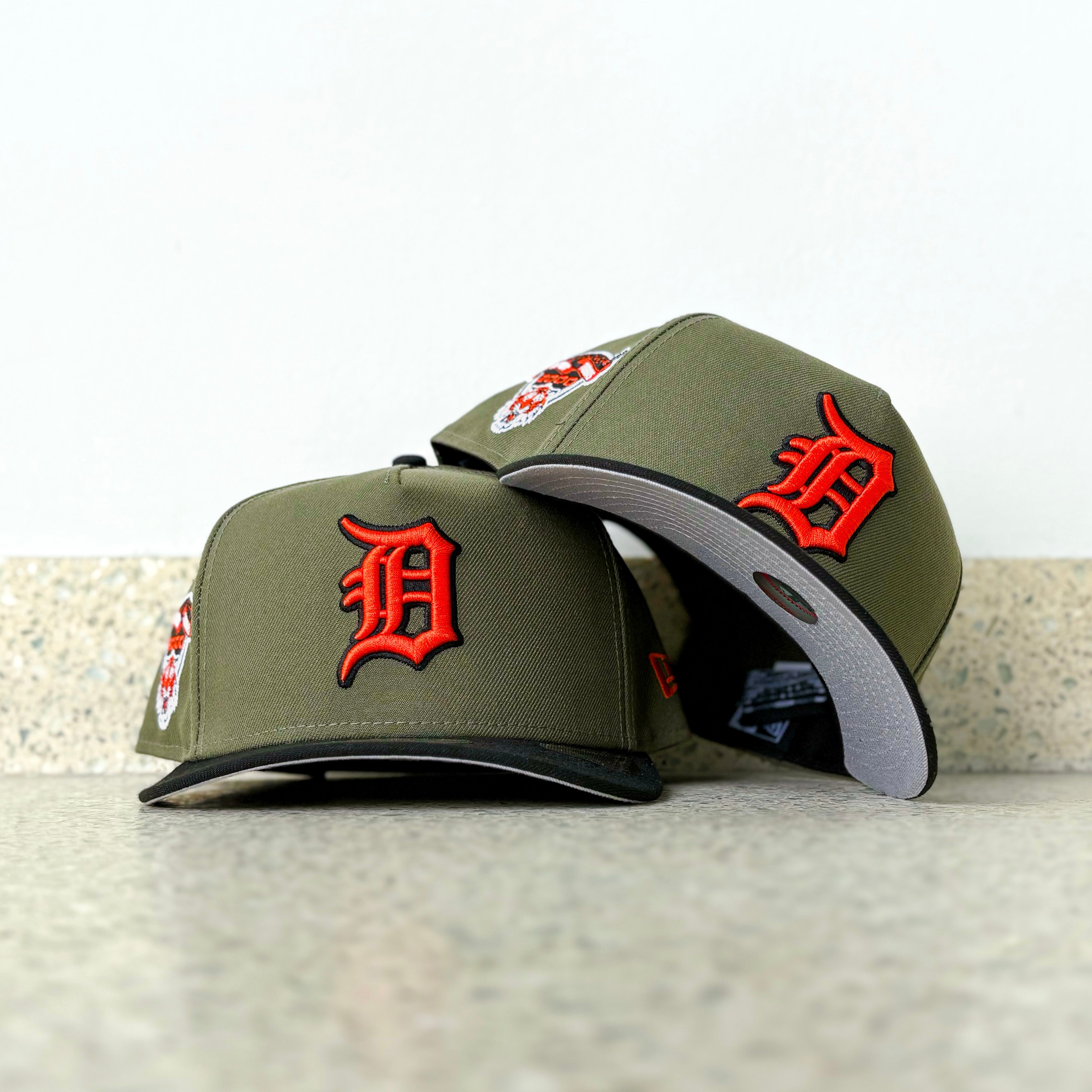 New Era Detroit Tigers 2000 Stadium Grey UV 9Fifty A-Frame Snapback (Olive/Black)