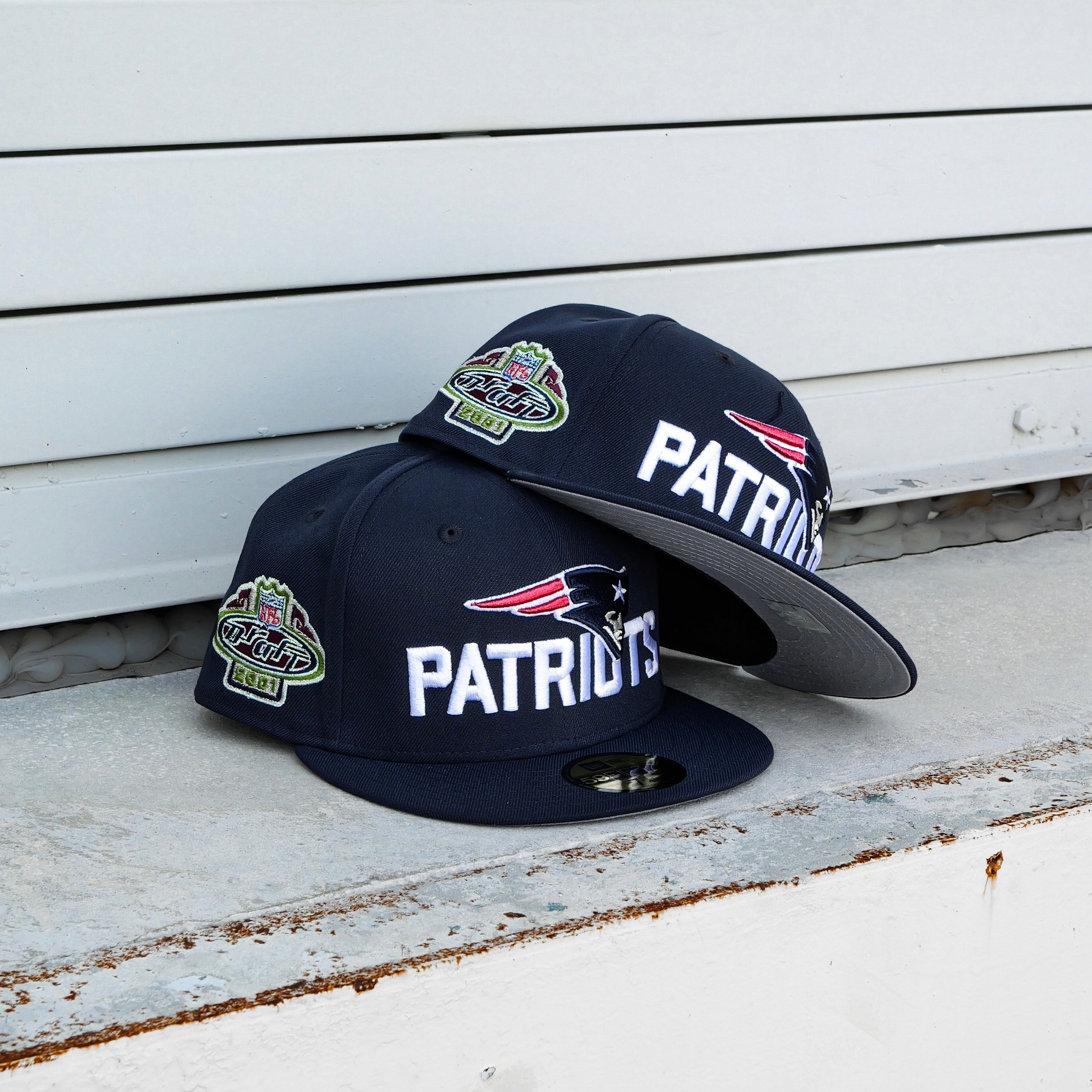 New Era New England Patriots 2001 Draft Side Patch Fitted