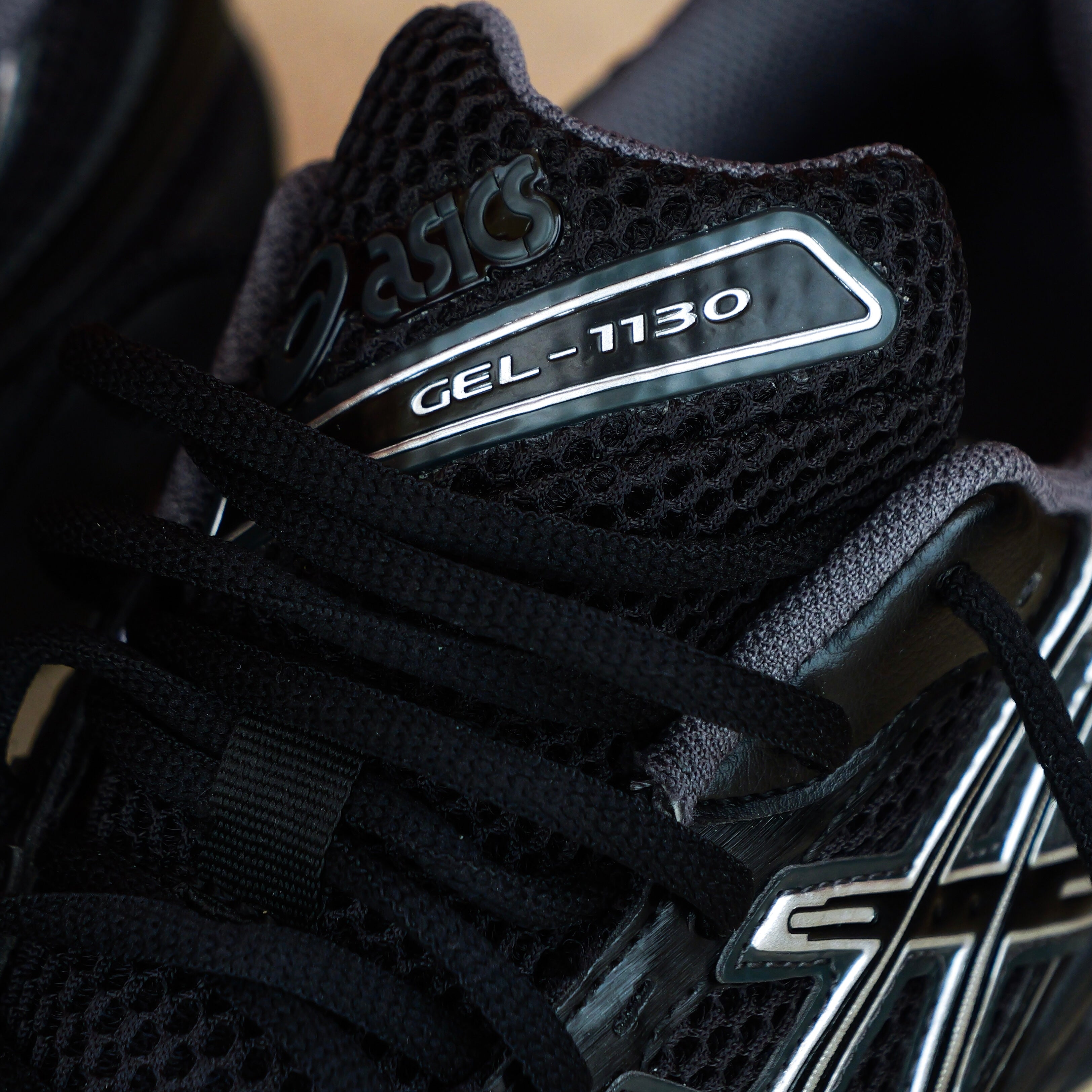 Mens Asics Gel-1130 (Black/Pure Silver)