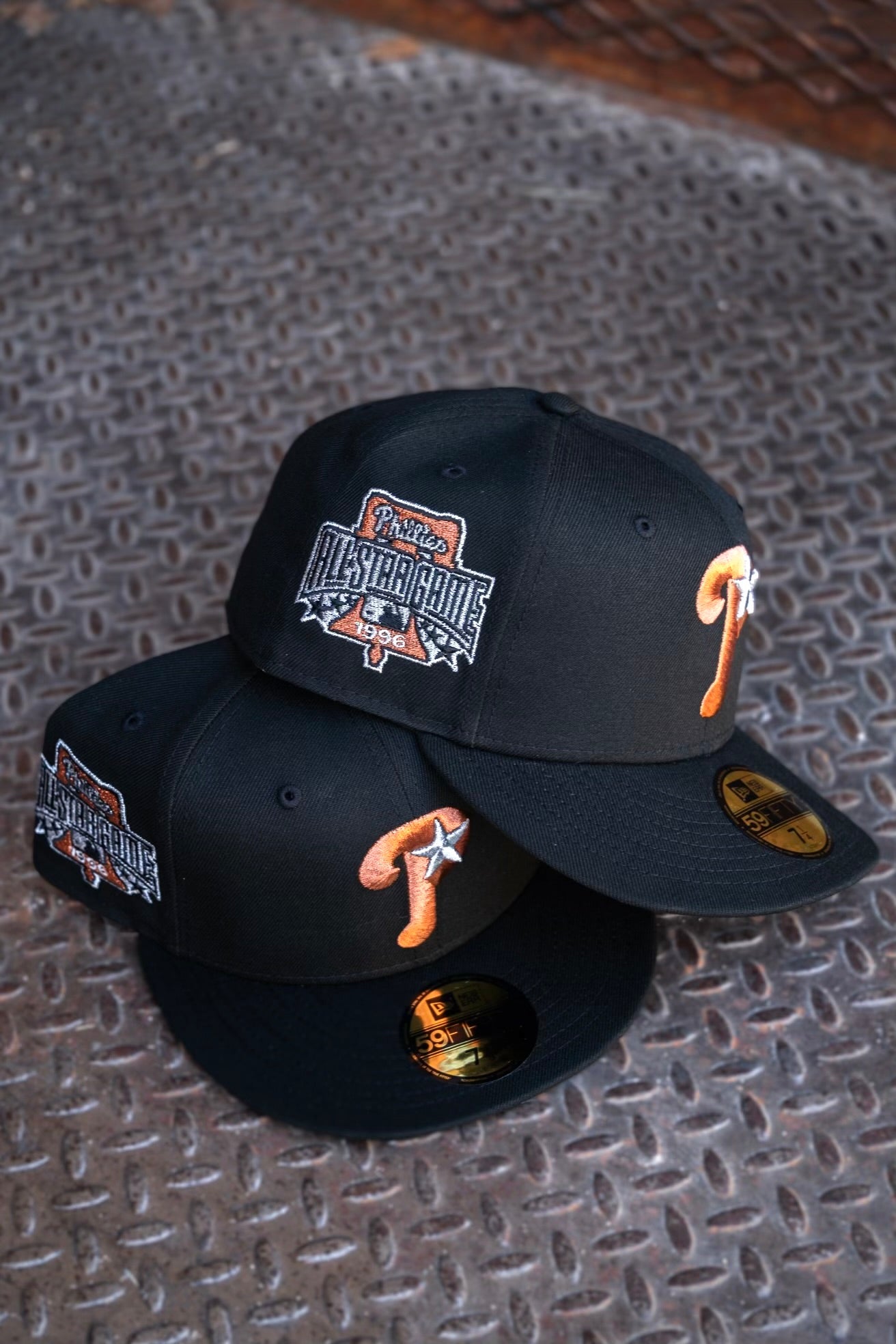 New Era Philadelphia Phillies 1996 All-Star Game Grey UV (Black/Metallic Copper) 59Fifty Fitted