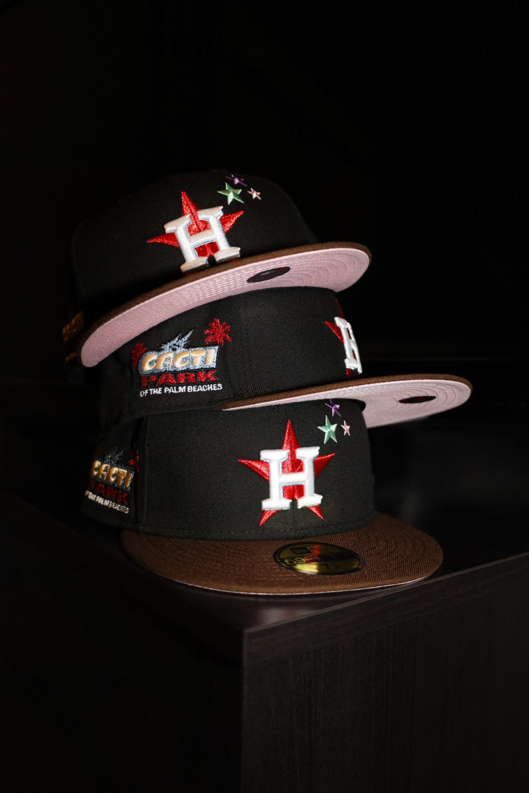 New Era Houston Astros Cacti Park of The Palm Beaches Travis Scott Patch Fitted (Black/Brown)