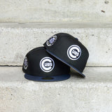 New Era Chicago Cubs World Series Side Patch Fitted (Black/Navy)