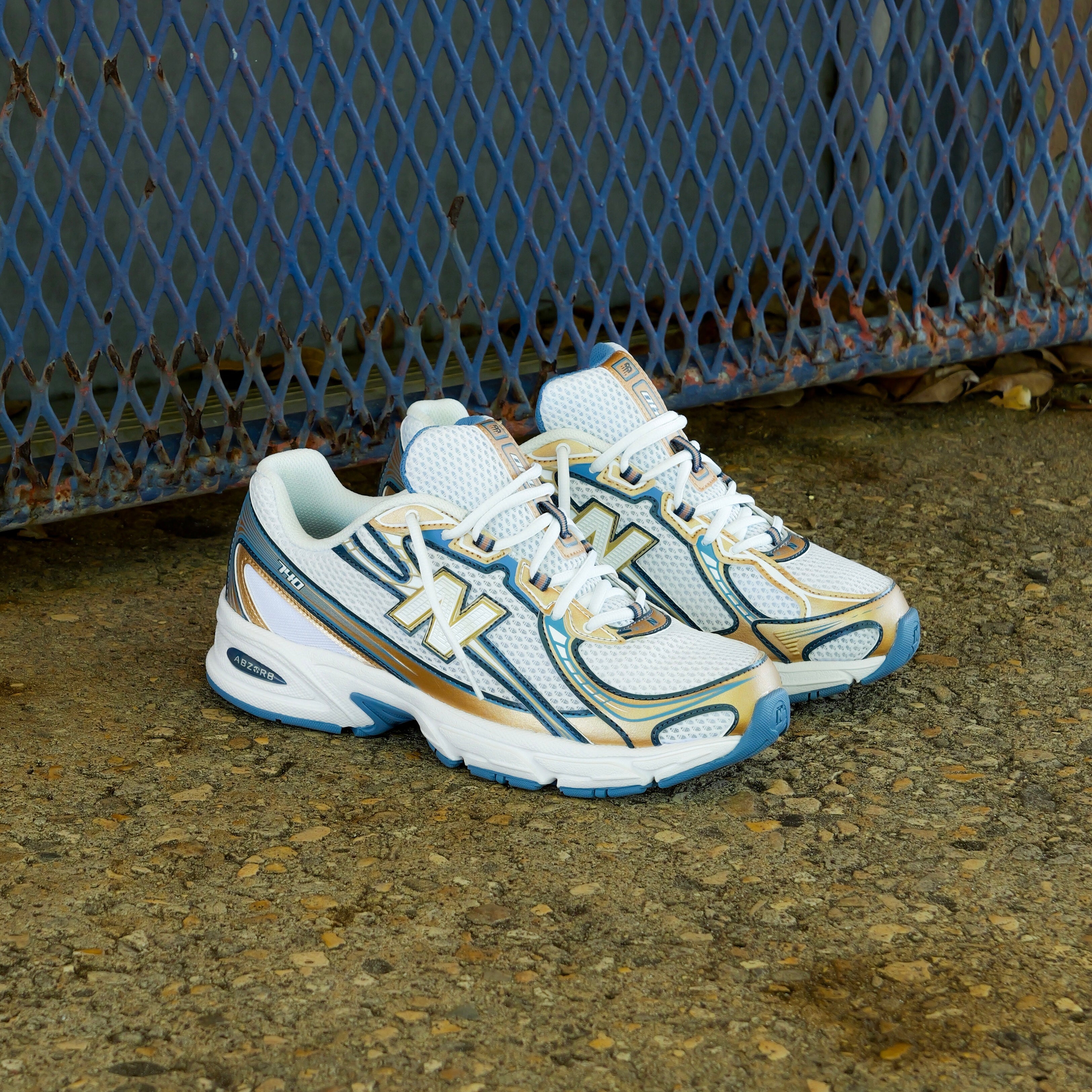 Mens New Balance 740 (Heron Blue/Metallic Gold) - U740HB2 - New Balance