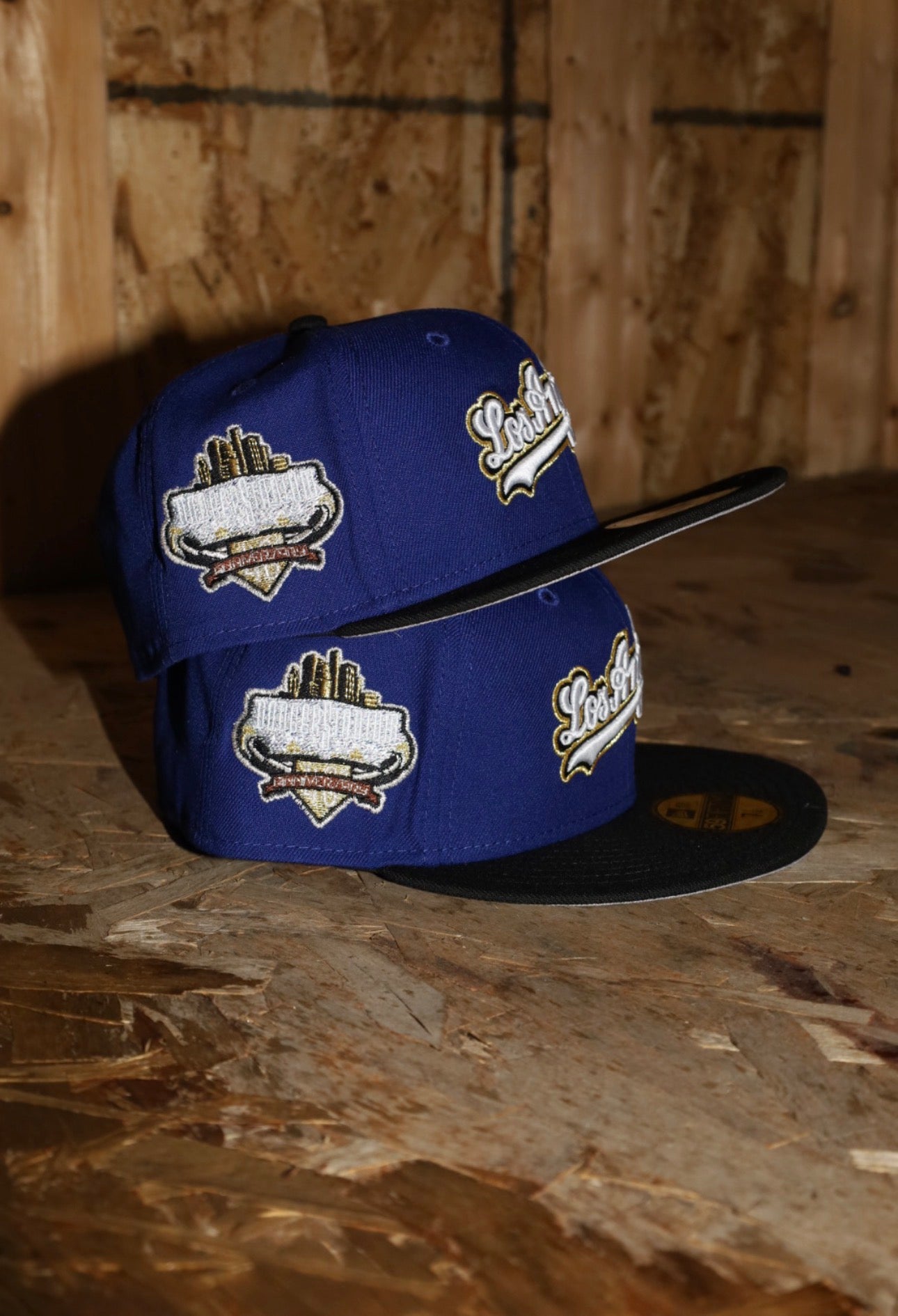 New Era Los Angeles Dodgers 40th Anniversary Side Patch Fitted (Royal/Black)