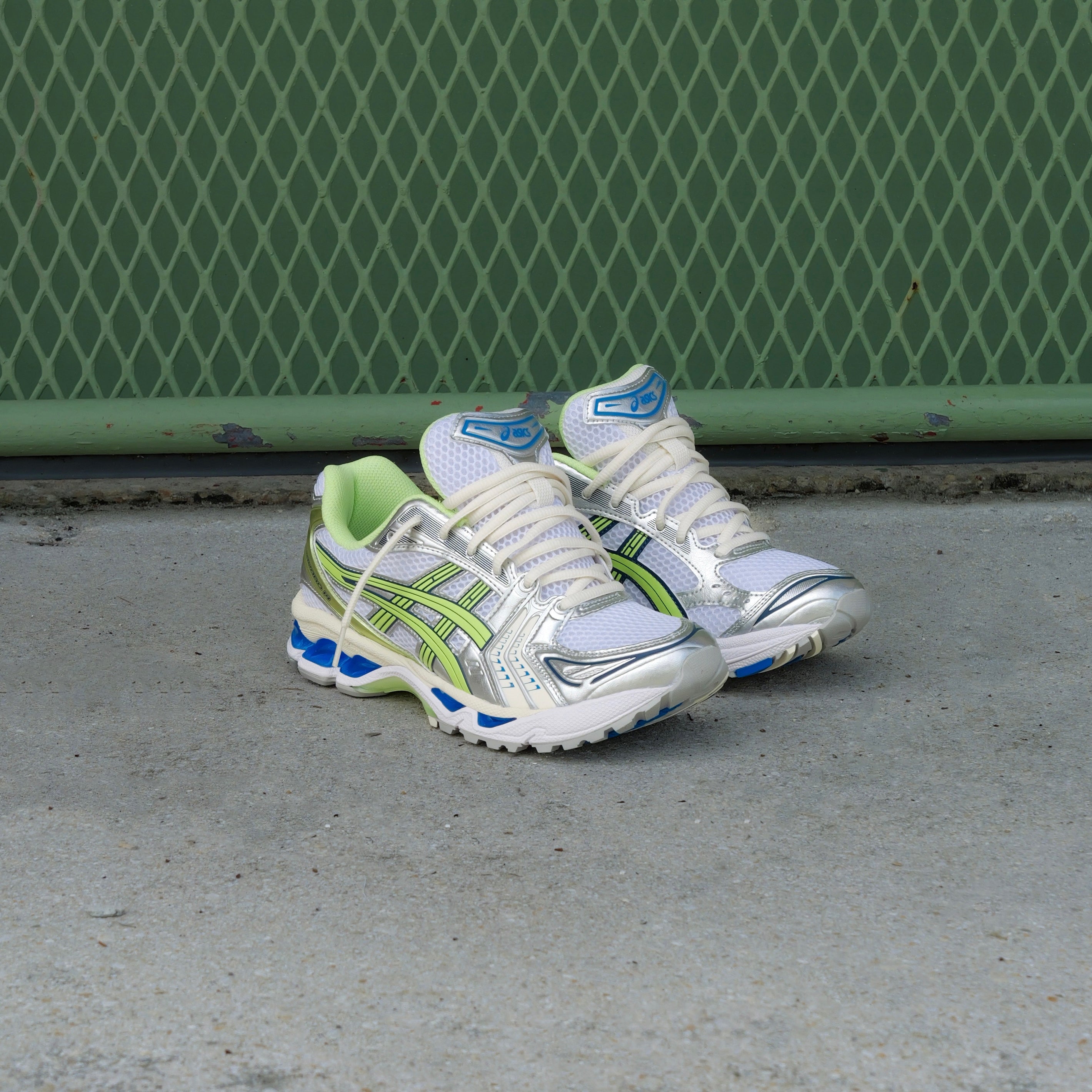 Mens Asics Gel-Kayano 14 (White/Lime Green)