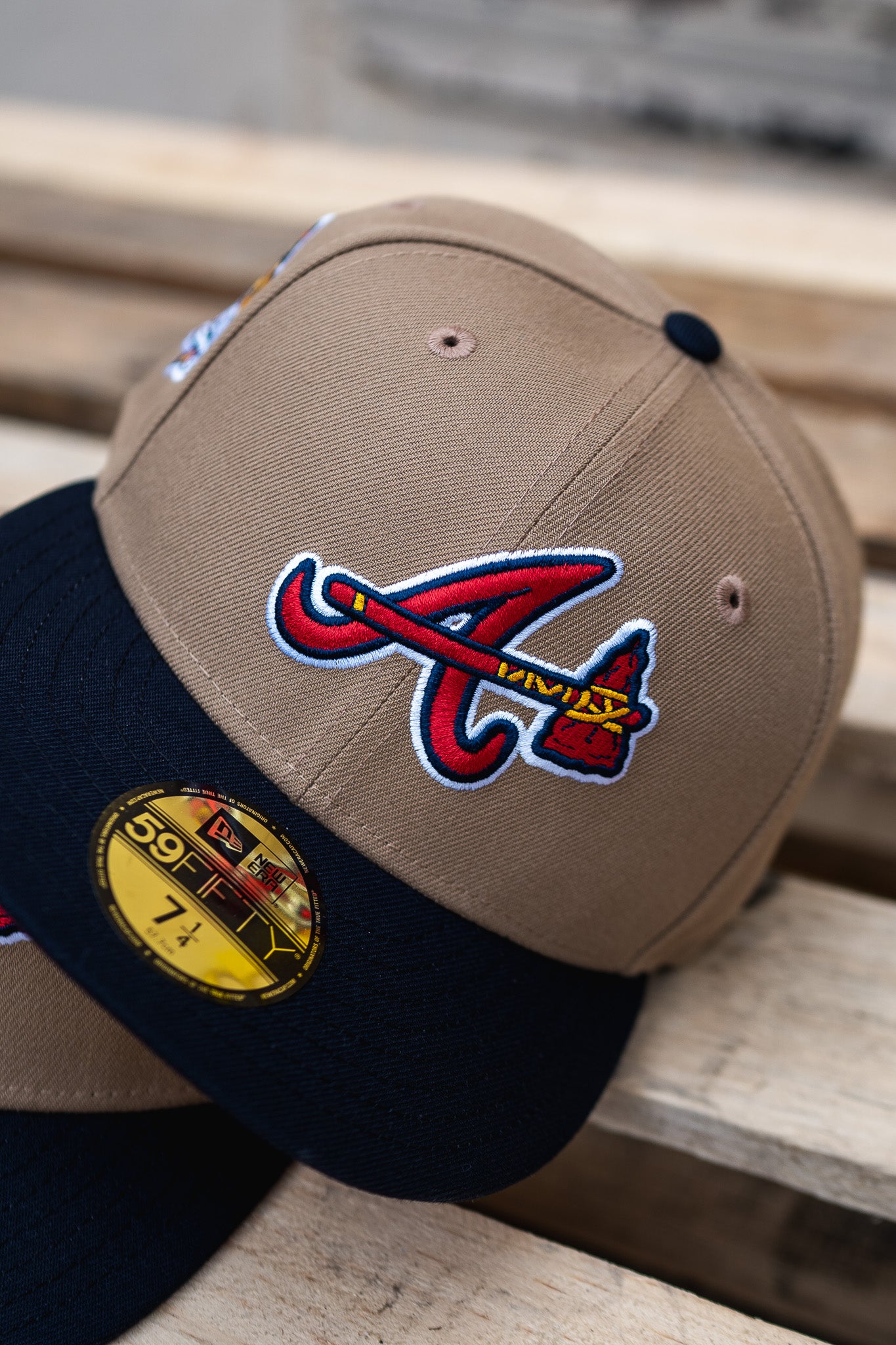 New Era Atlanta Braves 1999 WS Red UV (Beige/Navy) - New Era