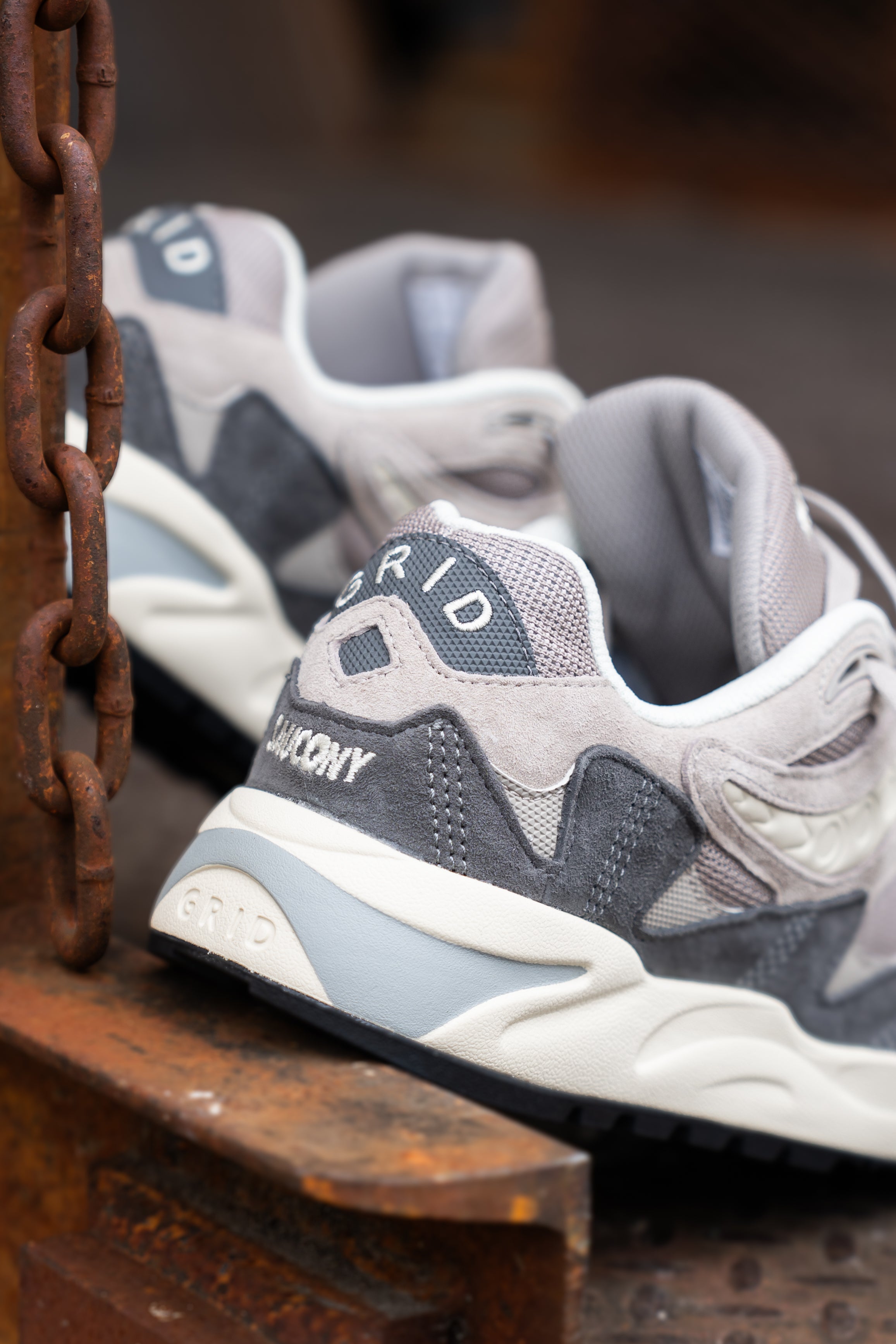 Mens Saucony Grid Shadow 2 (Grey/Cream)