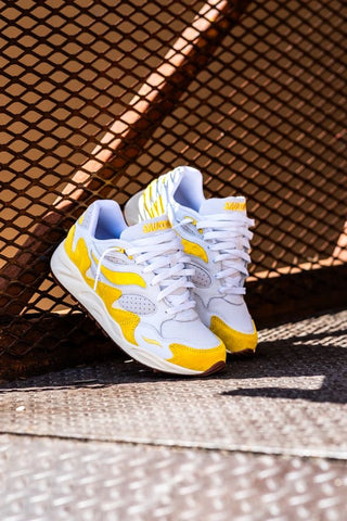 Mens Saucony Grid Shadow 2 (White/Yellow) - Saucony