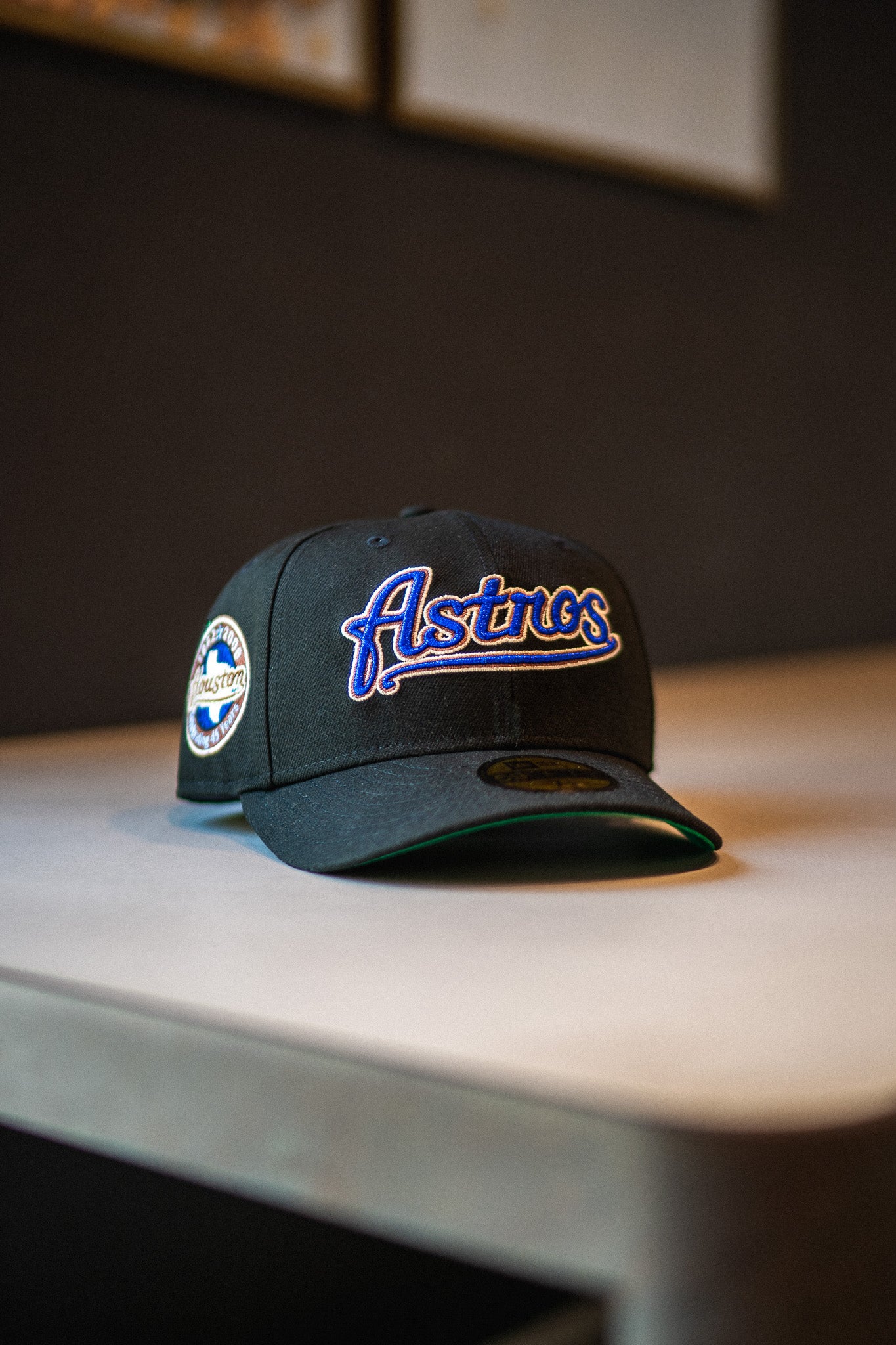 New Era Houston Astros Script Green UV (Black) - New Era