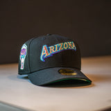 New Era Arizona Diamondbacks Script Green UV (Black) - New Era