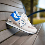 Mens New Balance 574 (White/Blue) - U574UY2 - New Balance