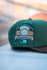 New Era Chicago Cubs 1990 ASG Peach UV (Forest Green/Mocha) - New Era