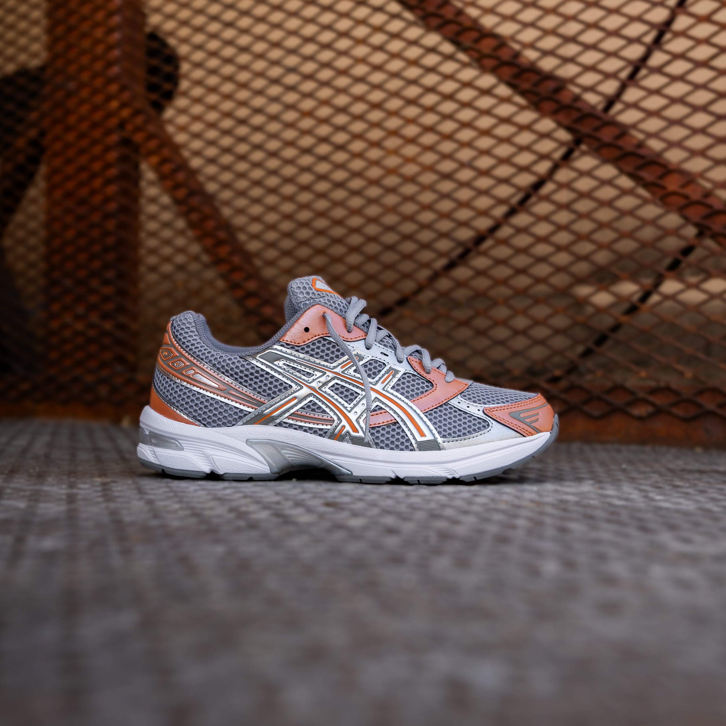 Mens Asics Gel-1130 (Cement Grey/Rust Orange)