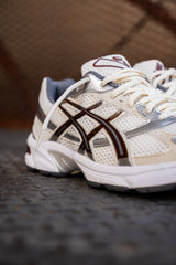 Mens Asics Gel-1130 (Cream/Reddish Brown)