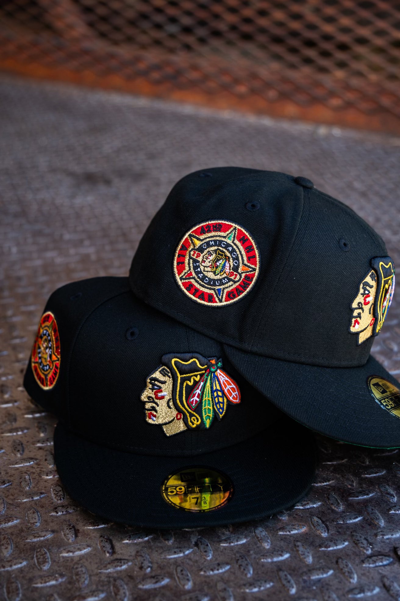 New Era Chicago Blackhawks All-Star Game Green UV 59Fifty Fitted (Black)