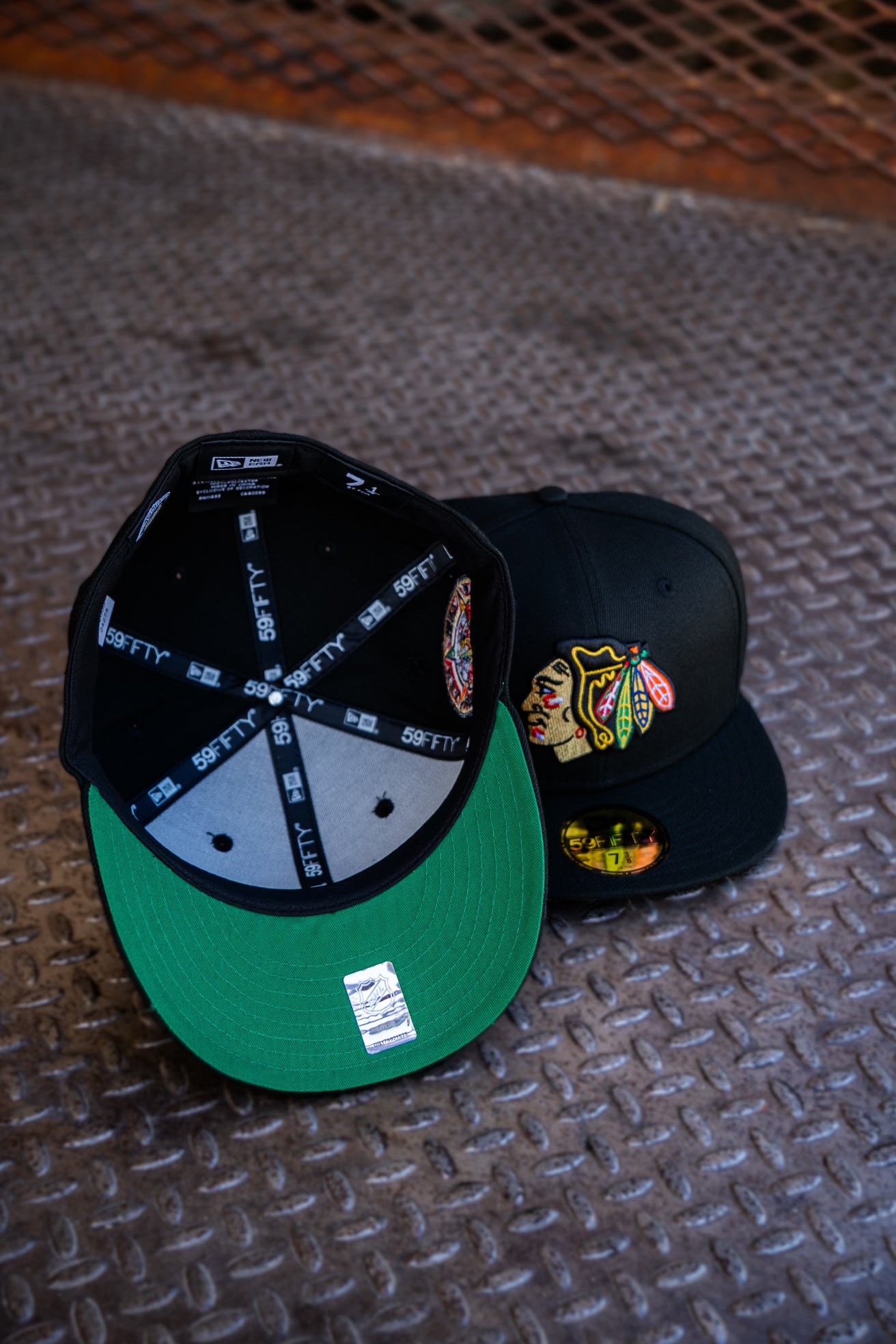 New Era Chicago Blackhawks All-Star Game Green UV 59Fifty Fitted (Black)