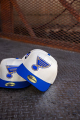 New Era St. Louis Blues 25th Anniversary Green UV 59Fifty Fitted (Off White/Royal)