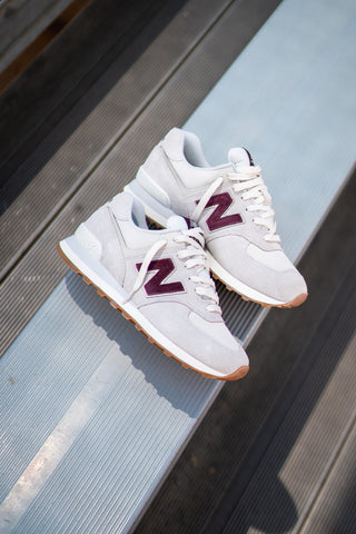 Mens New Balance 574 (Nimbus/Burgundy) - U574NOW - New Balance