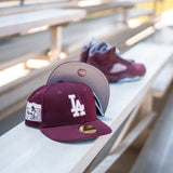 New Era Los Angeles Dodgers Jackie Robinson Good Grey UV (Burgundy) - New Era