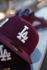 New Era Los Angeles Dodgers Jackie Robinson Good Grey UV (Burgundy) - New Era