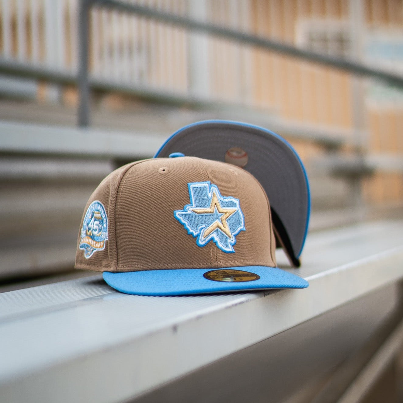 New Era Houston Astros 45th Anniversary Good Grey UV (Khaki/Sky) - New Era