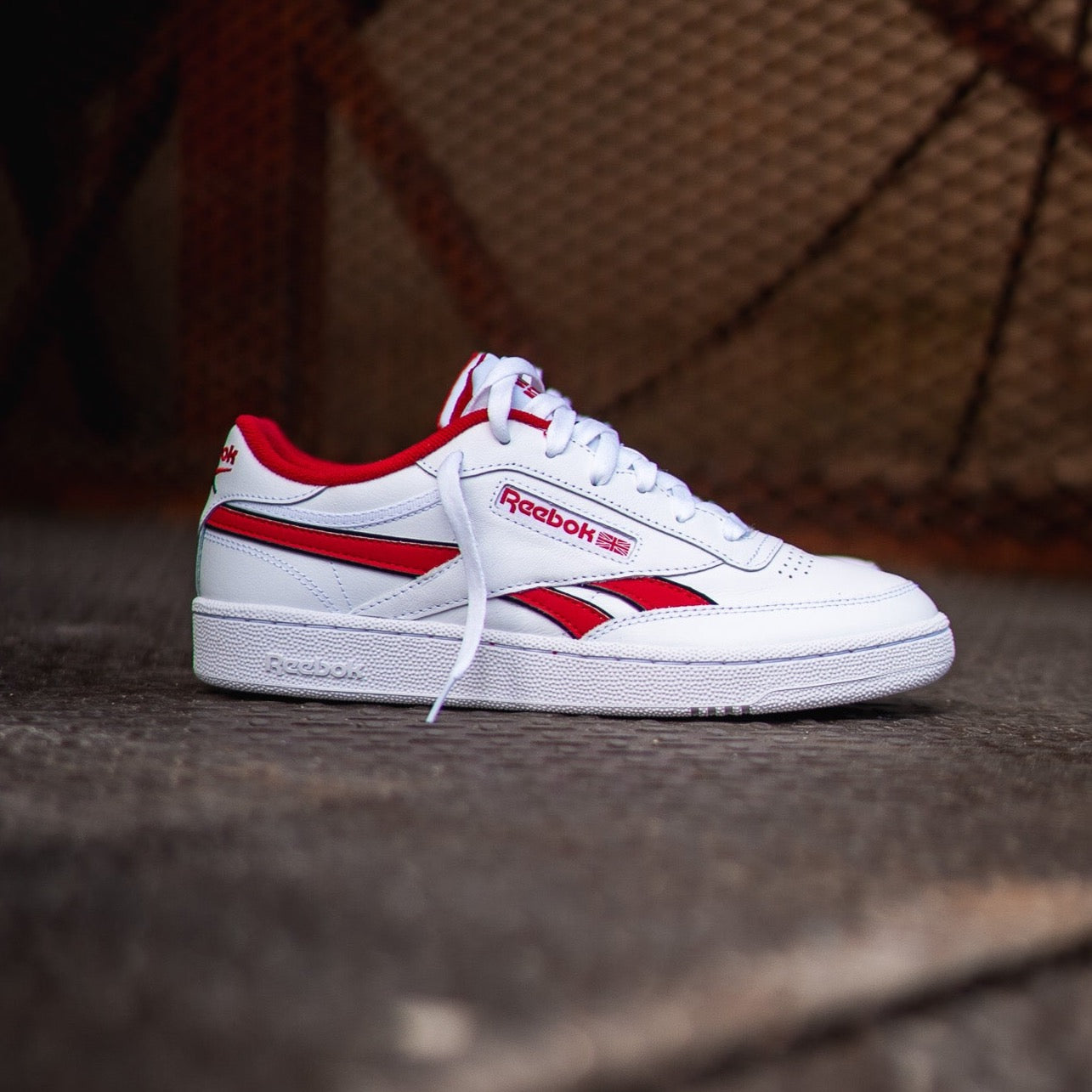 Mens Reebok Club C Revenge (White/Red) - Reebok