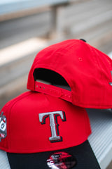 New Era Texas Rangers 40th Anniversary 9FORTY A-Frame Snapback (Red/Black) - New Era