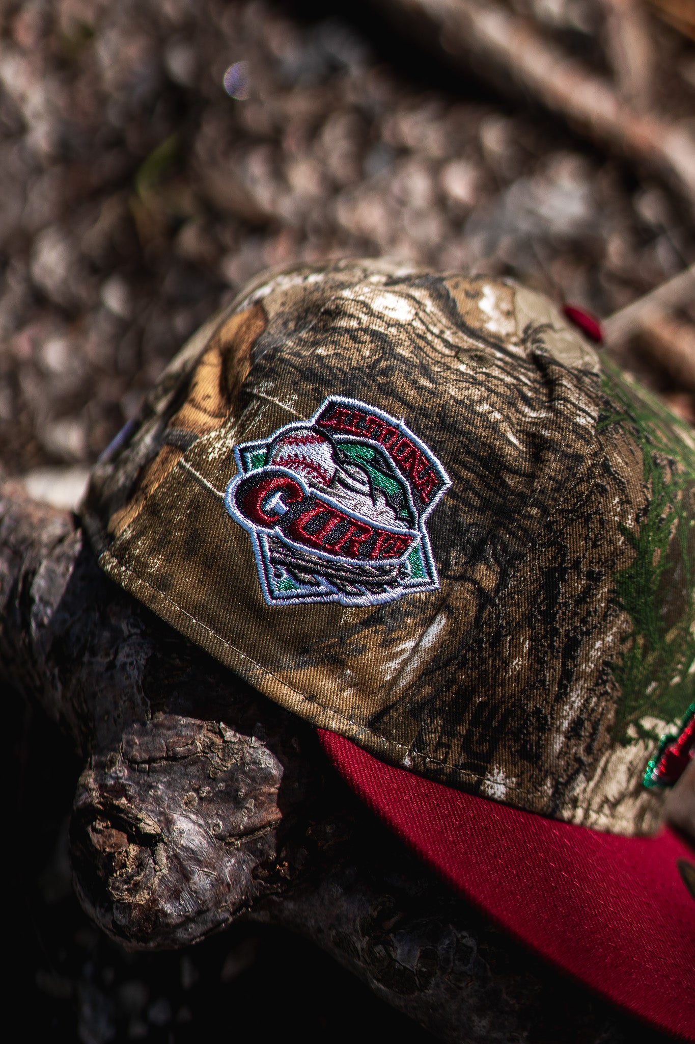 New Era Altoona Curve Green UV (Real Tree Camo/Brick Red) - New Era