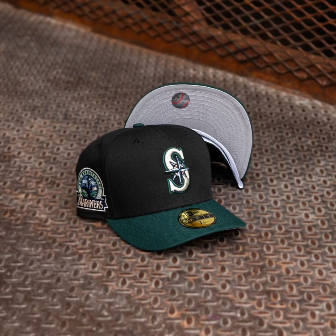 New Era Seattle Mariners 30th Anniversary Grey UV (Black/Dark Green) 59Fifty Fitted