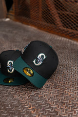 New Era Seattle Mariners 30th Anniversary Grey UV (Black/Dark Green) 59Fifty Fitted