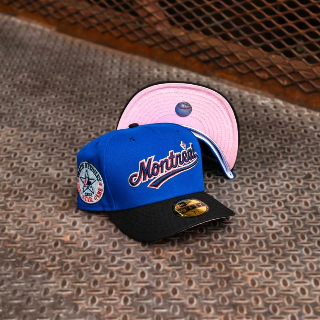 New Era Montreal Expos 1982 All-Star Game Pink UV (Royal/Black) 59Fifty Fitted