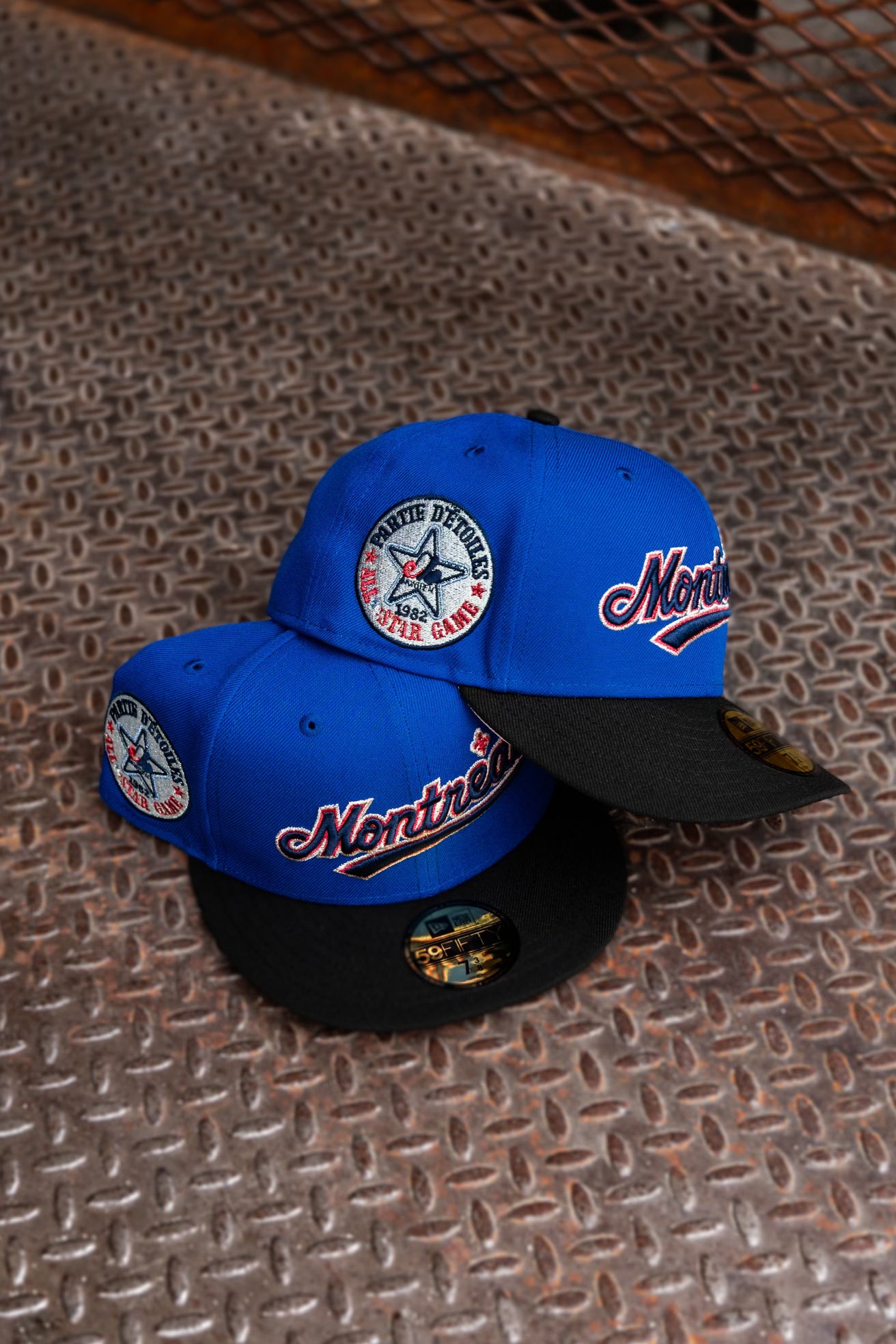 New Era Montreal Expos 1982 All-Star Game Pink UV (Royal/Black) 59Fifty Fitted