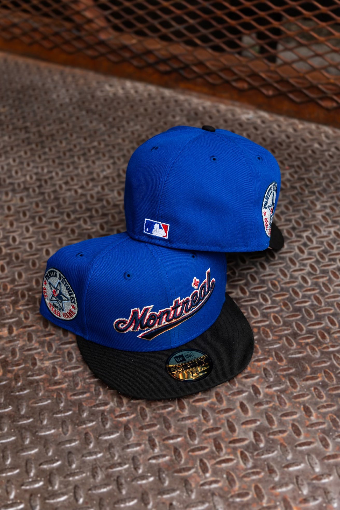 New Era Montreal Expos 1982 All-Star Game Pink UV (Royal/Black) 59Fifty Fitted