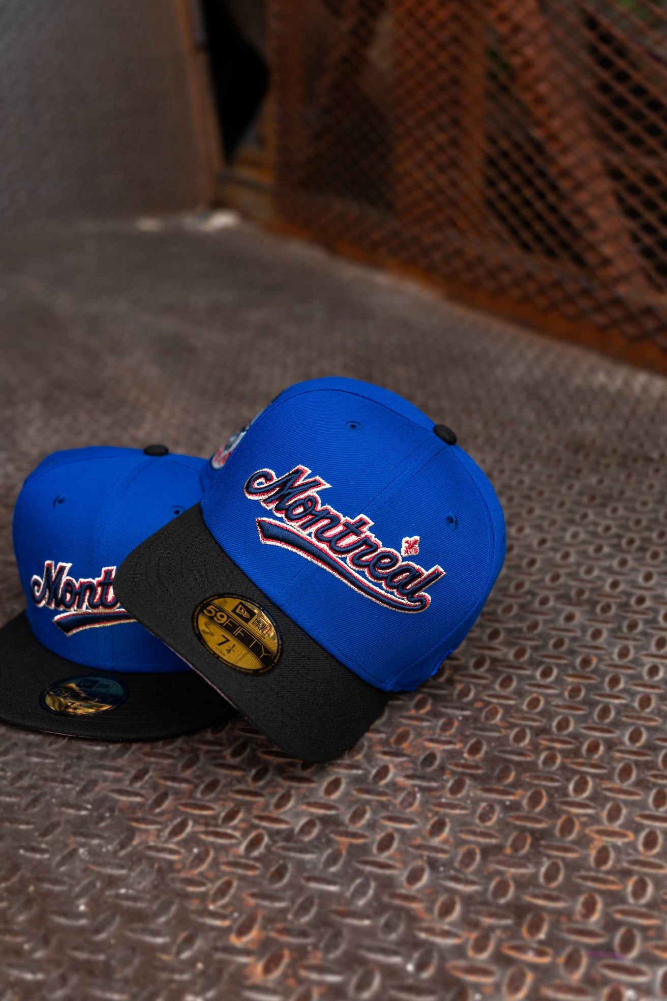 New Era Montreal Expos 1982 All-Star Game Pink UV (Royal/Black) 59Fifty Fitted