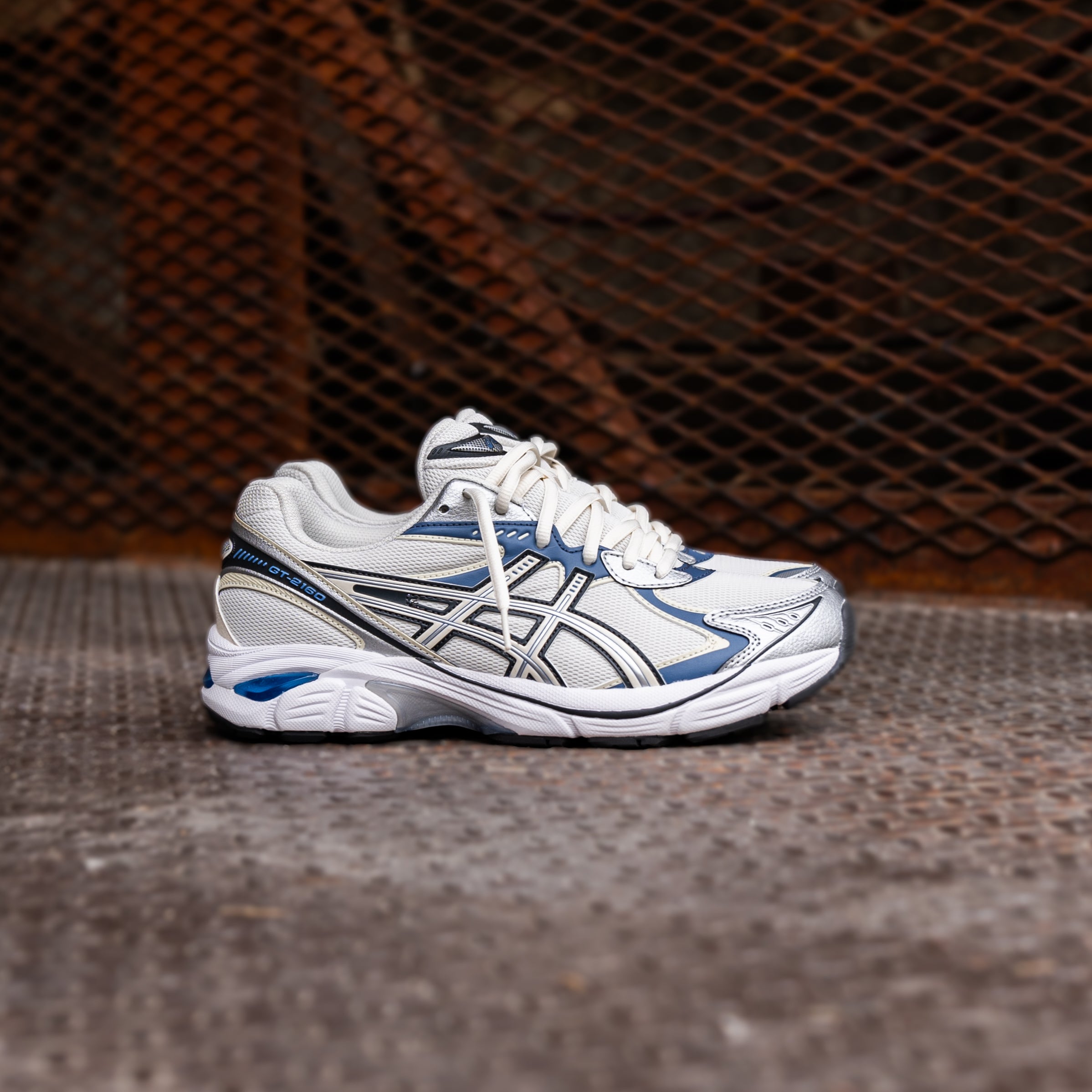 Mens Asics GT-2160 (Cream/Denim Blue)