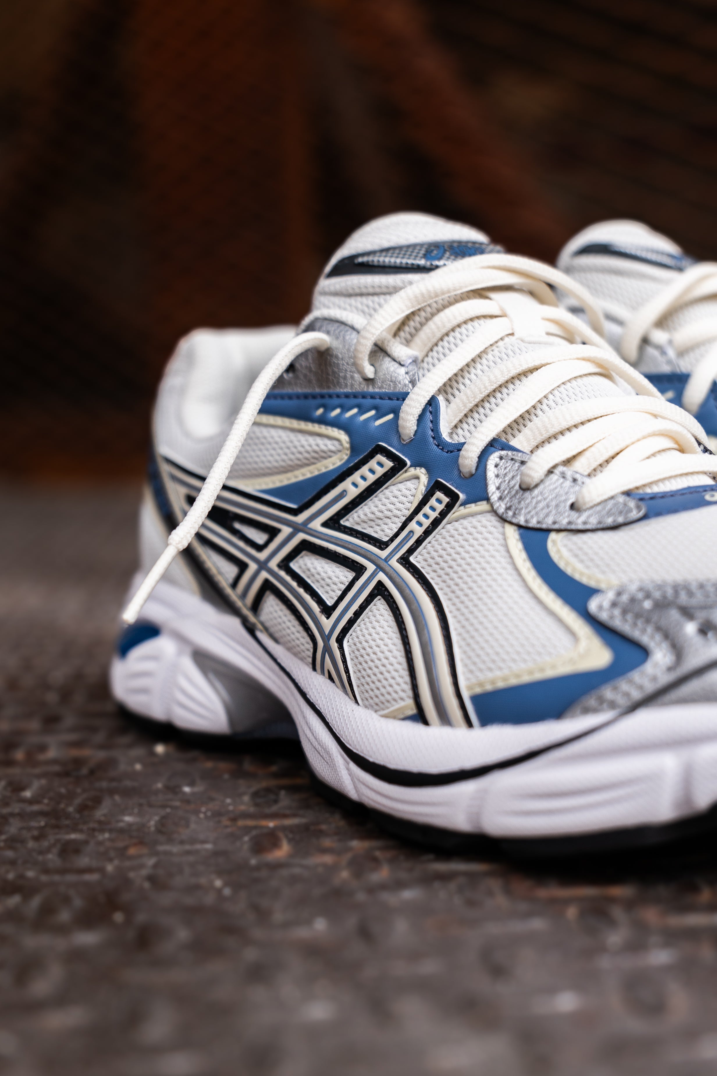 Mens Asics GT-2160 (Cream/Denim Blue)