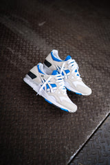 Mens Asics Gel-Lyte V (White/Electric Blue) - SNEAKER TOWN