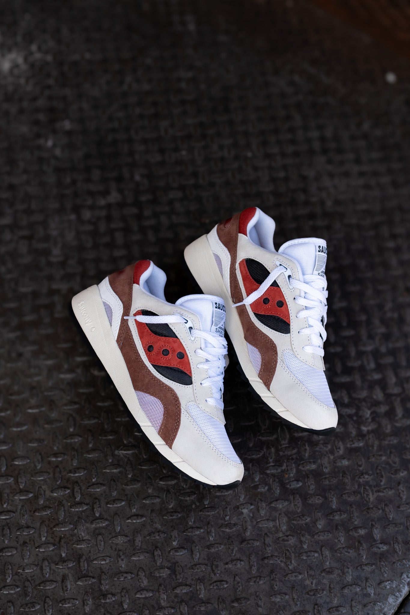 Mens Saucony Shadow 6000 (White/Rust) - Saucony