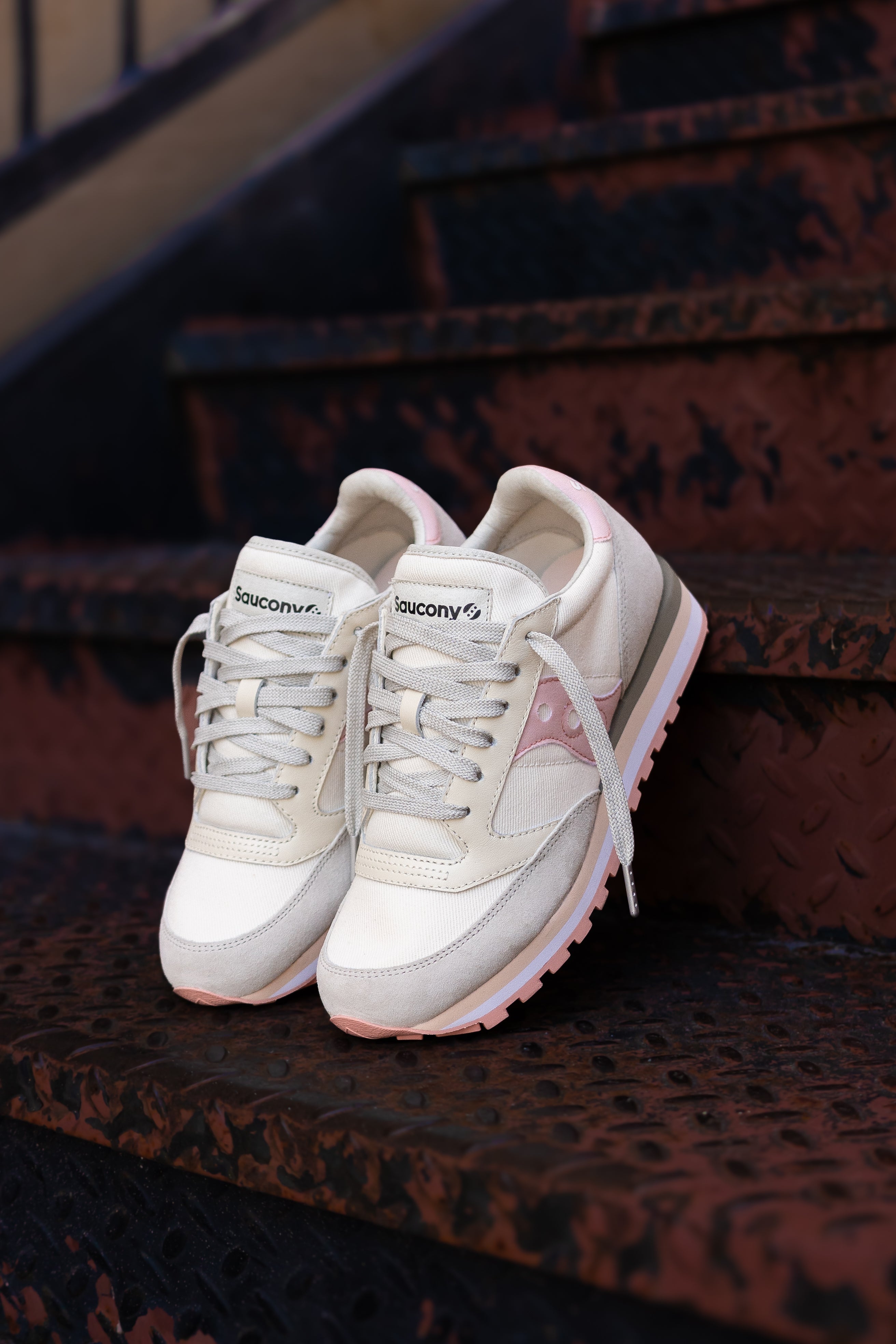 Women Saucony Jazz Triple (Beige/Salmon) S60778-2 - Saucony